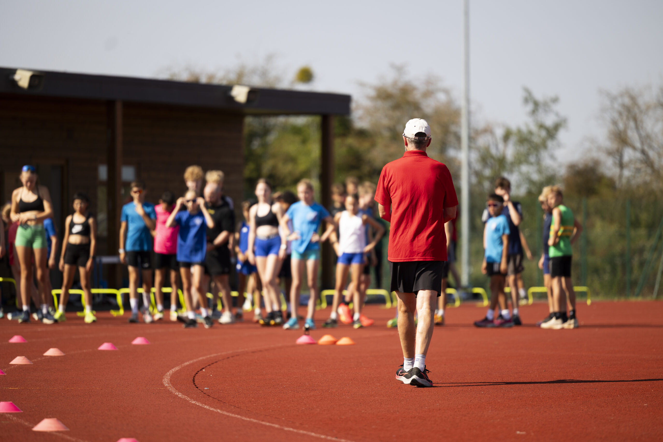 Young athletes training at Activate Performance Running Camp
